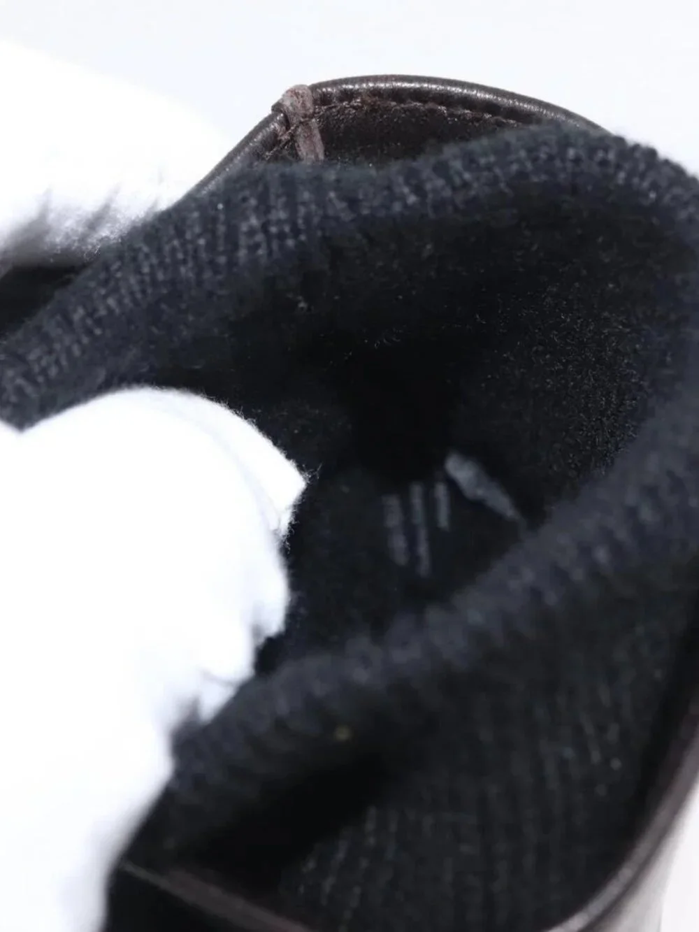 GUCCI Gloves Leather Black Auth bs33223